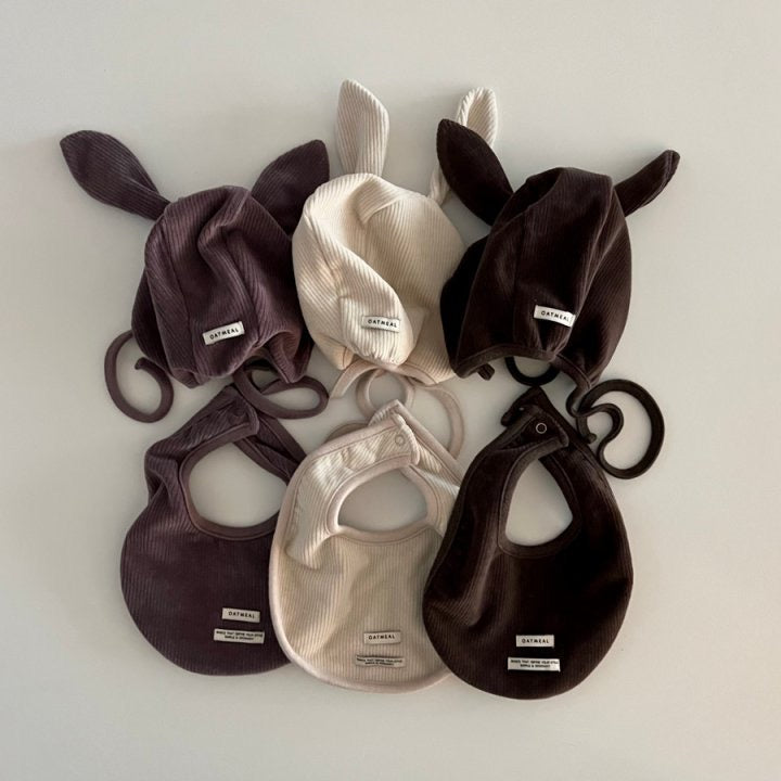 Bebe Bonnet Set -oatmeal-24