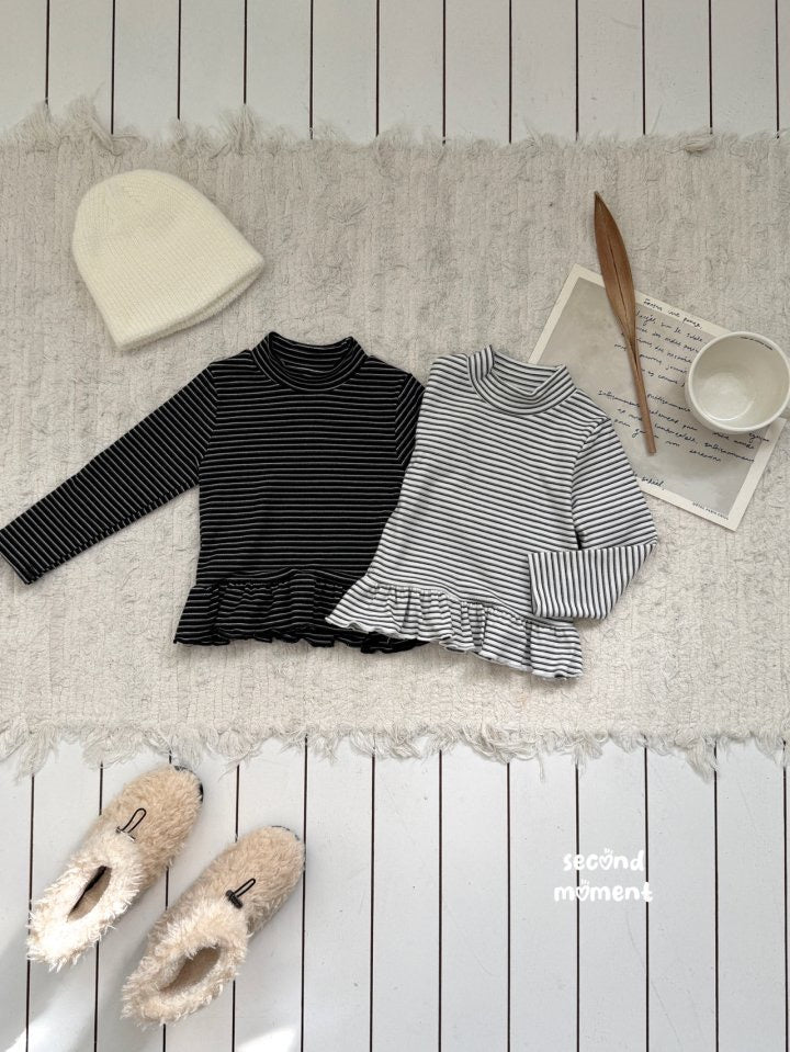 frill line turtle neck -second moment-24