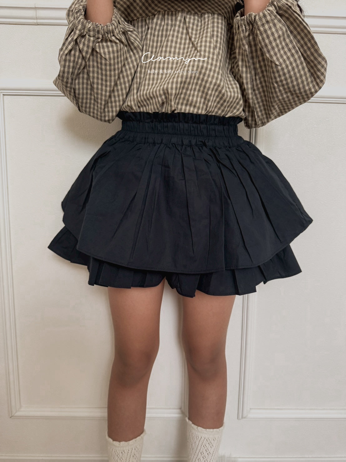 balloon millefeuille skirt