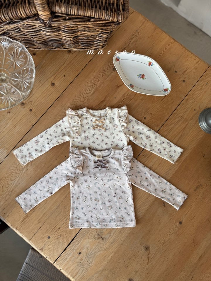 floral t-shirt-marron-25