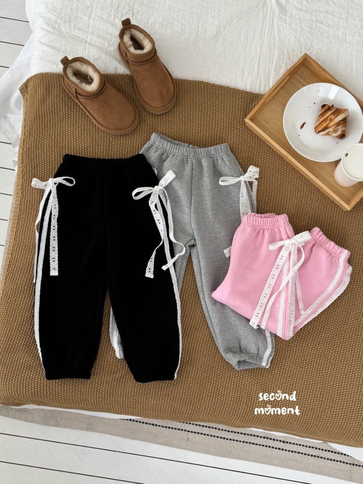 lace ribbon jogger -second moment-6