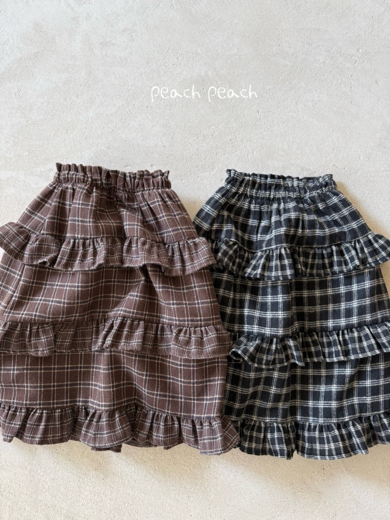 Chocolate Long Skirt peach peach-24