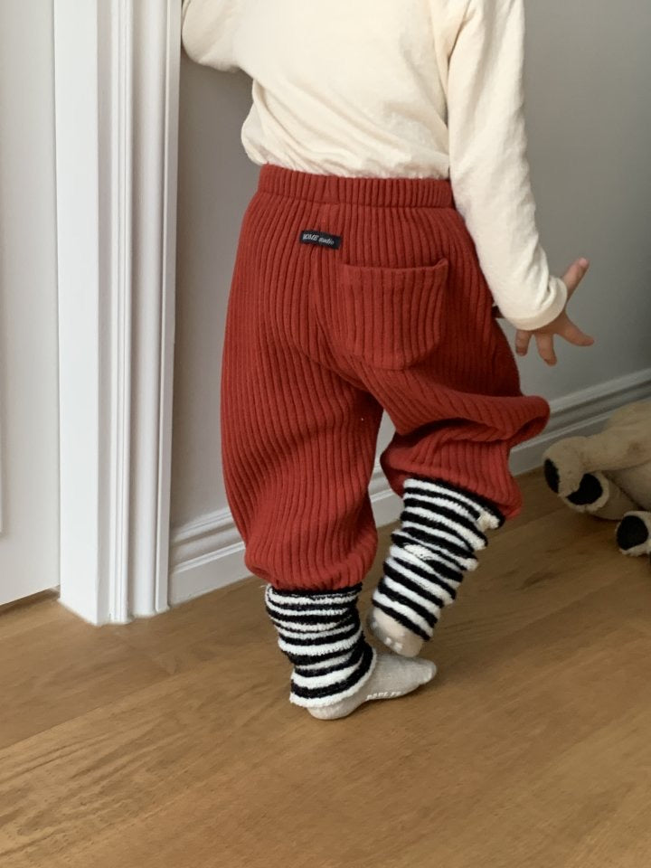 soft fleece jogger pants-MOME-14