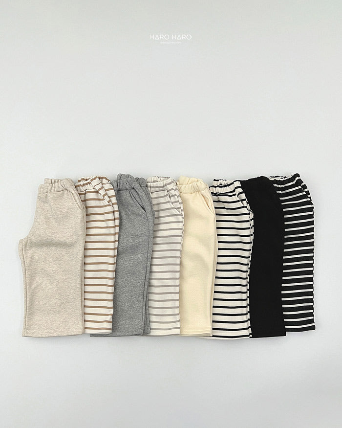 Brushed Wide Pants 1+1 Single-HAROHARO-013