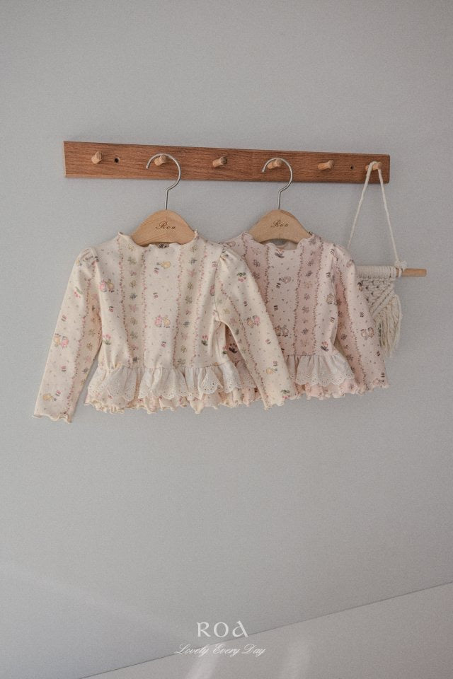 Spring Lace Frill T-shirt-roa-014