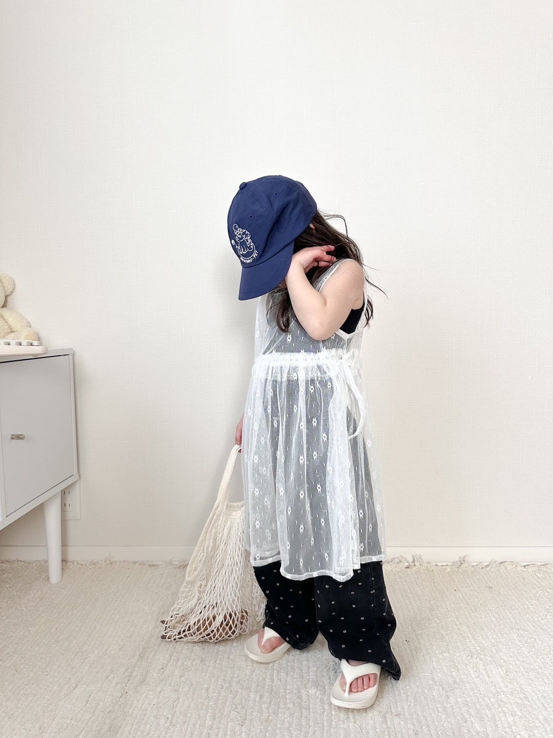 lace layerd one-piece /mun kodomofuku