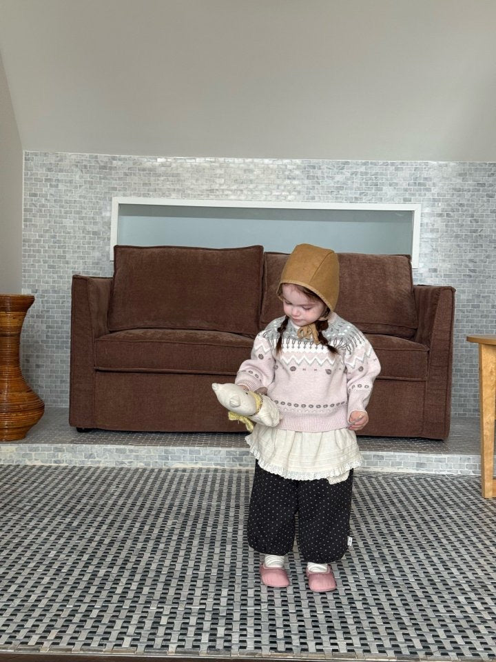 Pink Nordic Knit - my daughter - 35