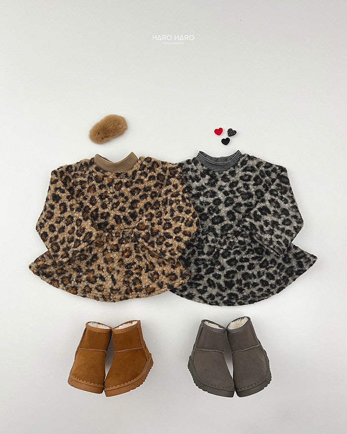 Fuzzy Leopard Skirt-HAROHARO-43