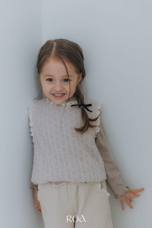 Knit Lace Vest - Roa - 13