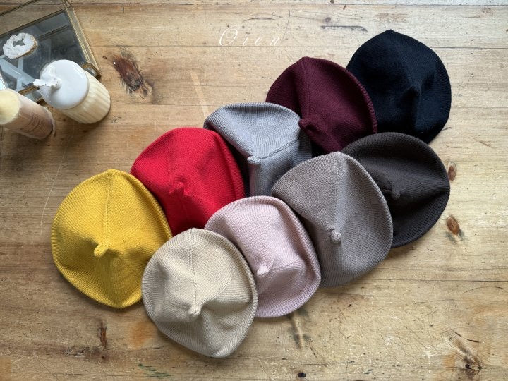 blanc knit beret-OREN-44