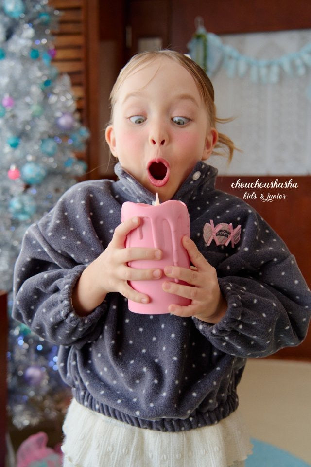 Candy Dot Fleece Tee-chouchoushasha-13