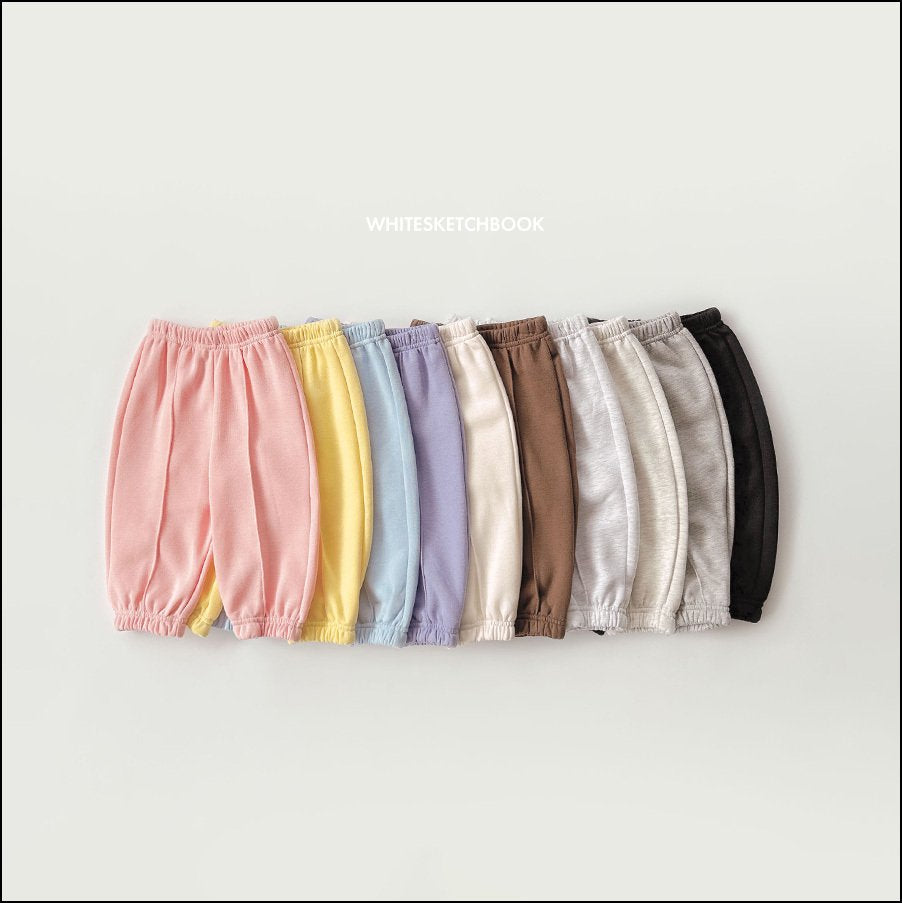 Winter fleece pintuck pants - white sketch book -20