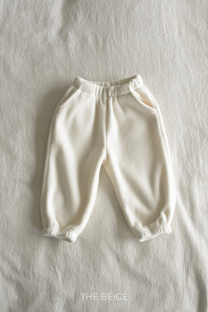 Fleece Jogger Pants - the beige - 21