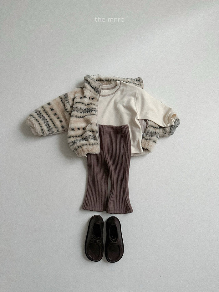 Allo Rib Bootcut Pants - minirobe - 13