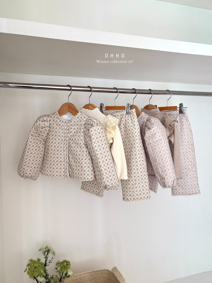 Rose Lace Padded Jacket-ohho-6