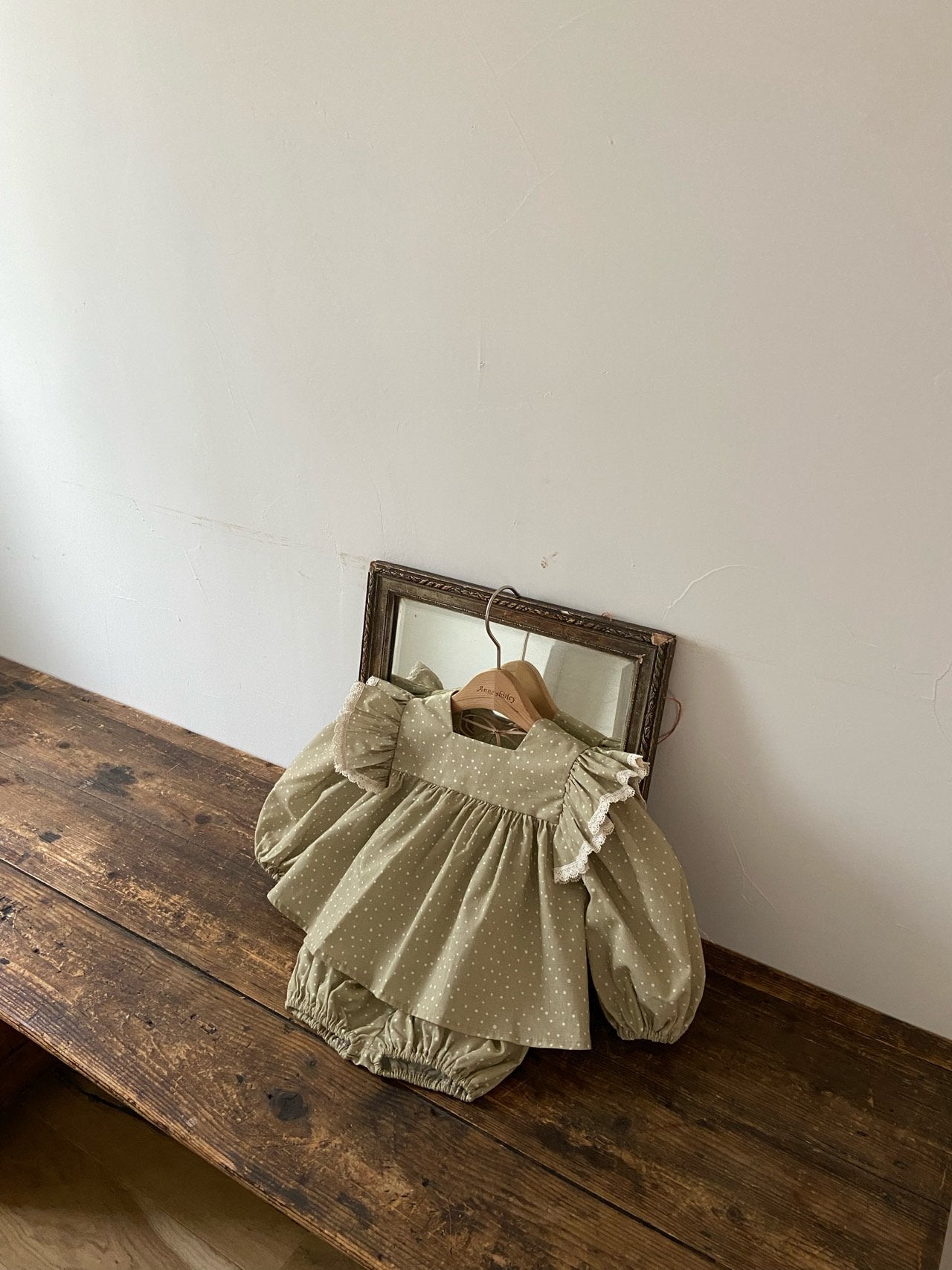 【SALE】Dot blouse & bloomer set-anneshirley