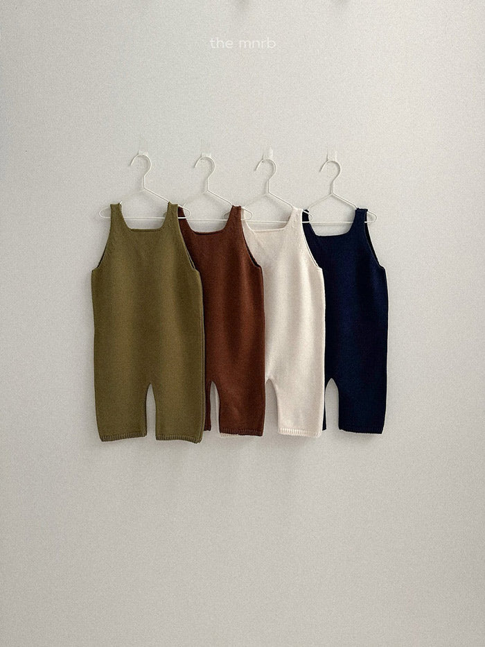 Teddy Knit Overalls - minirobe - 44