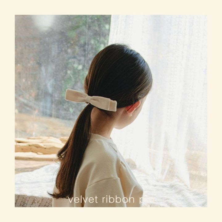 Velvet Ribbon Hairpin / mon atelier-1