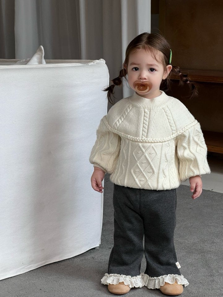 Ivory Twist Knit - my daughter - 39