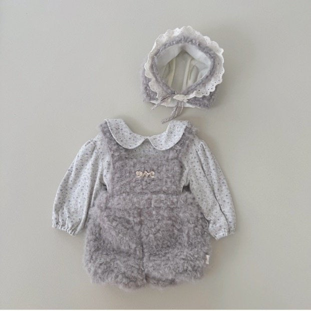Cotton Bunny Blouse & Bonnet Set - my daughter - 32