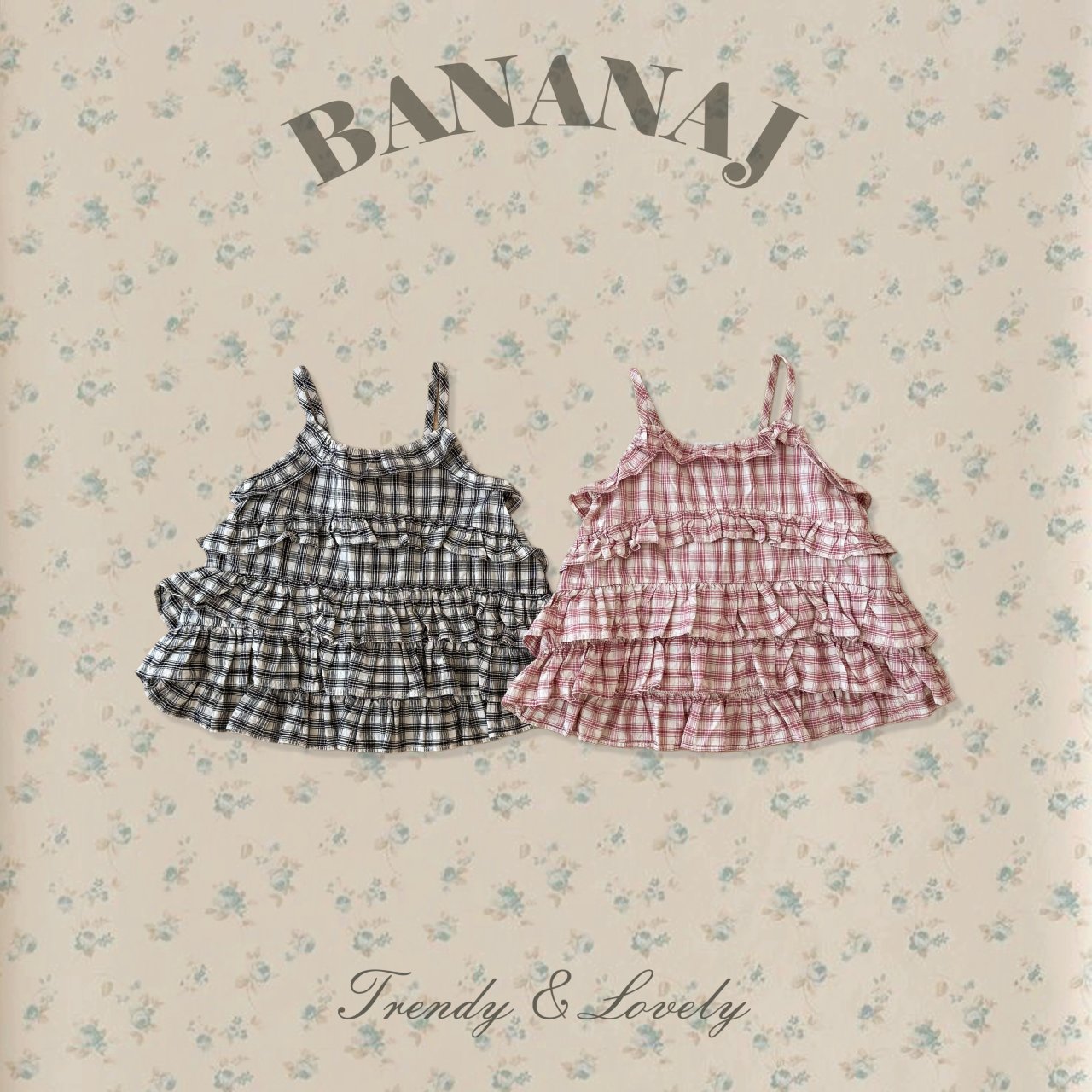 Hershey frill sleeveless top - BANANAJ-17