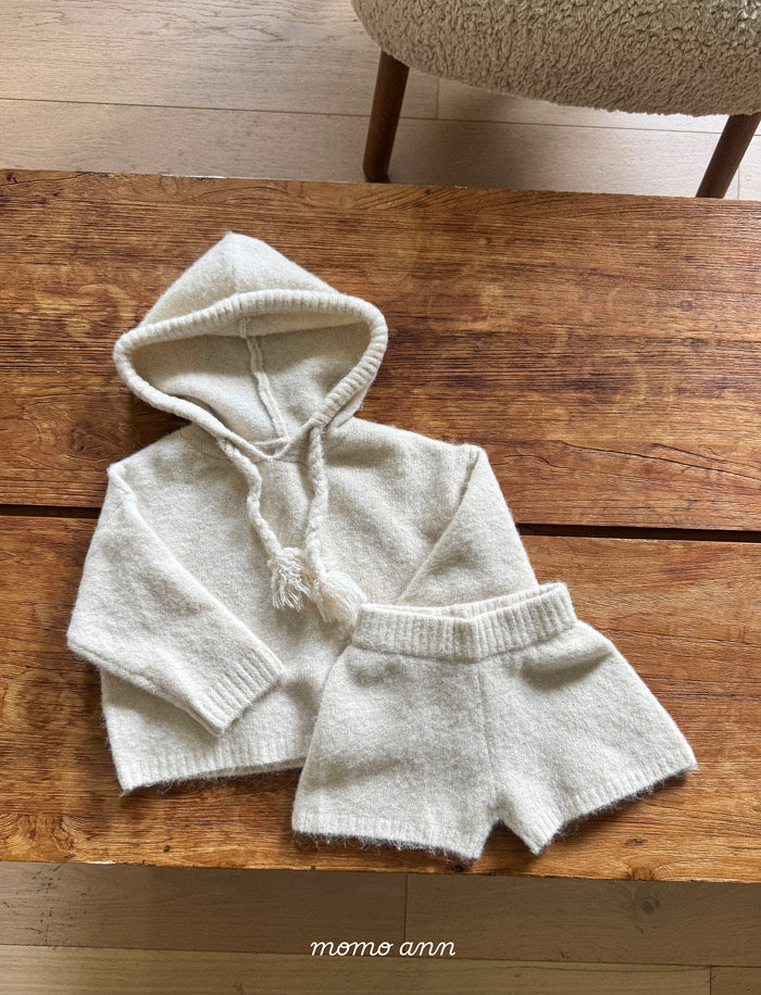 Knit Hoodie Set - momoann - 20