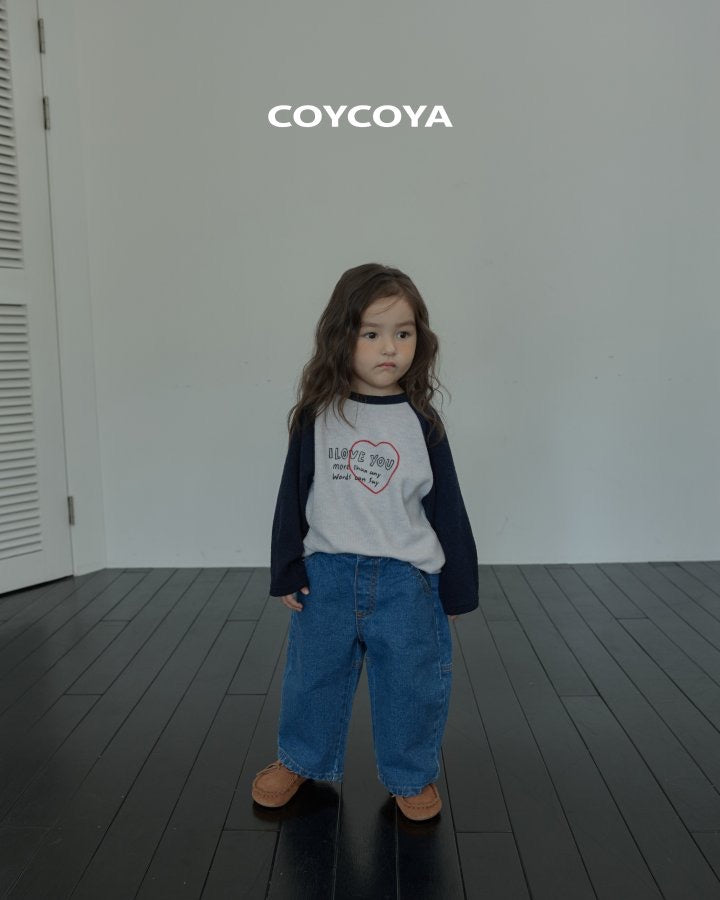 heart fleece raglan tee-COYCOYA-21