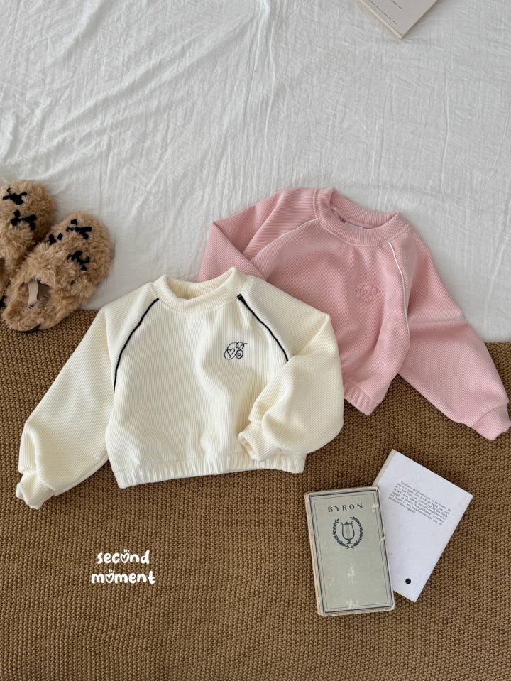 heart line sweatshirt -second moment-22