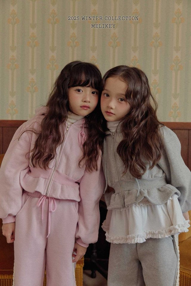 short frill hoodie zip-up-Melikey-30