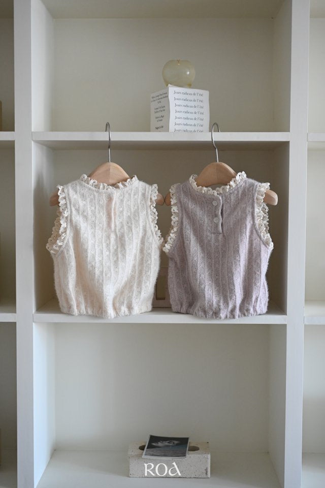 Knit Lace Vest - Roa - 13