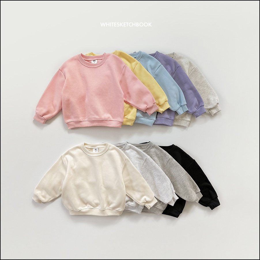 Weekly fleece sweatshirt - white sketch book -3