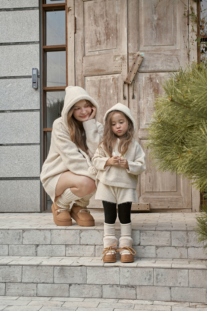Knit Hoodie Set - momoann - 20