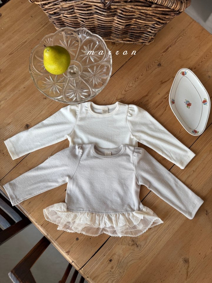 frill lace tee-marron-24