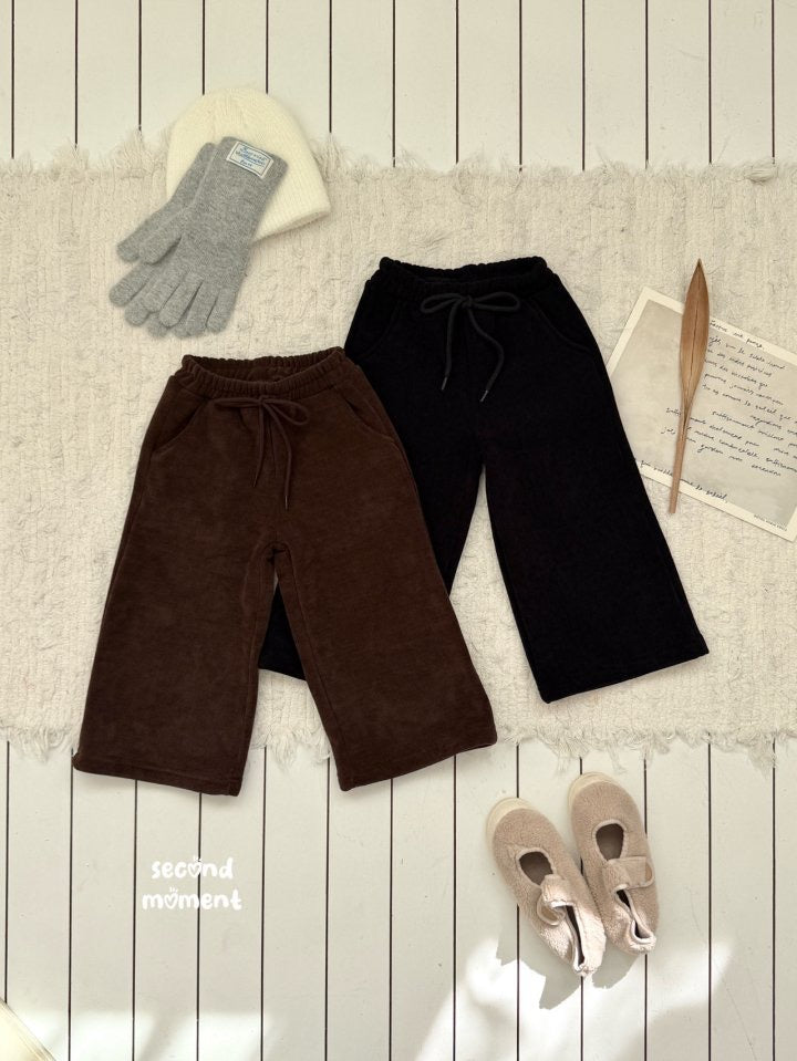 mocha wide pants -second moment-1