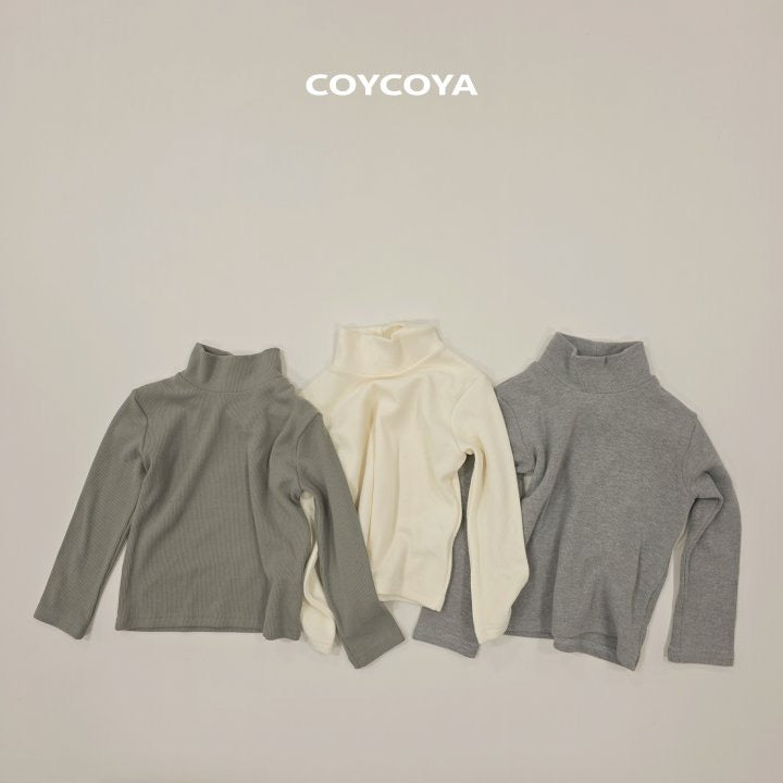 ZzonZzon Ribbed Turtleneck Tee - COYCOYA-39