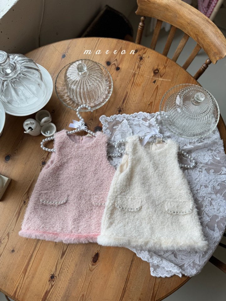 pearl dress-marron-8