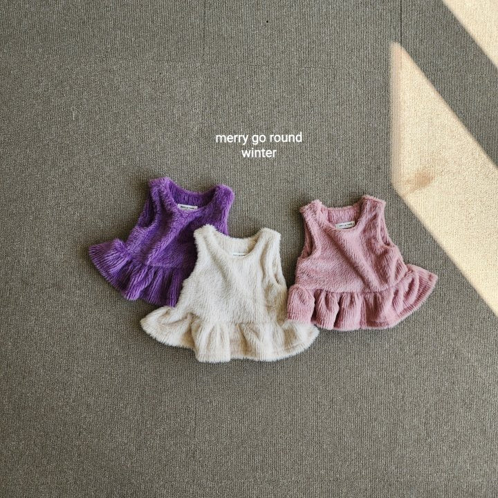 mink fleece vest-merry go round-4
