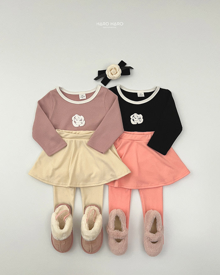 marshmallow brushed skirt leggings - HAROHARO-22