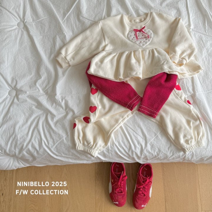 Heart Embroidery Jogger Pants - ninibello-26