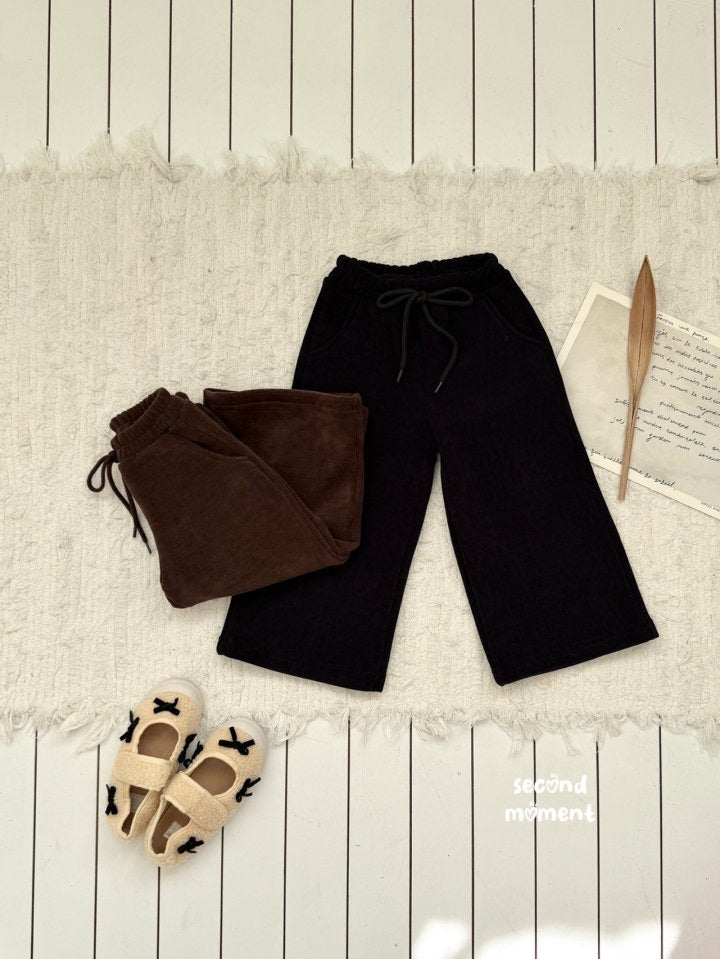 mocha wide pants -second moment-1