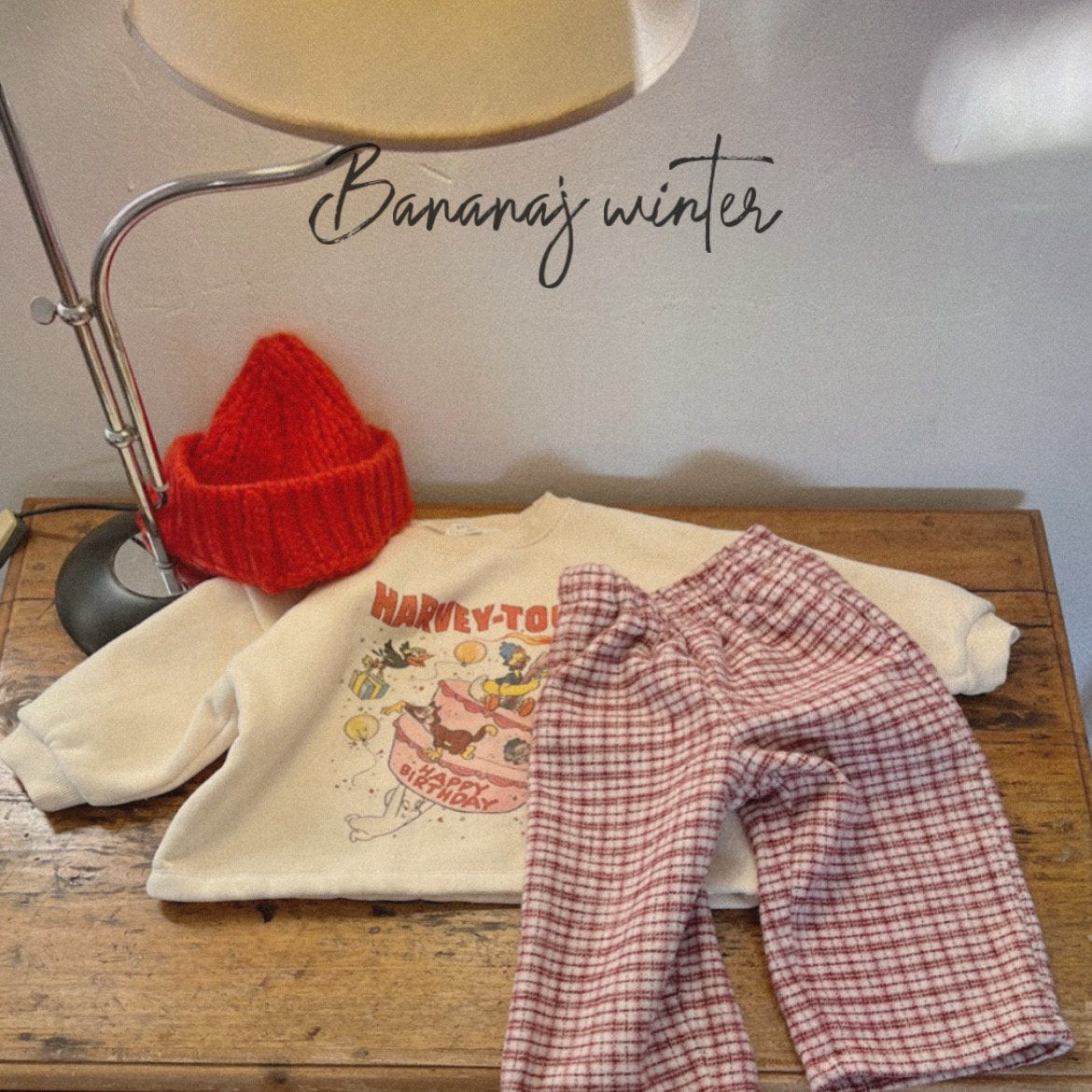 Happy print tee-banana.j-25