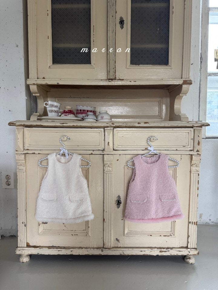 pearl dress-marron-8