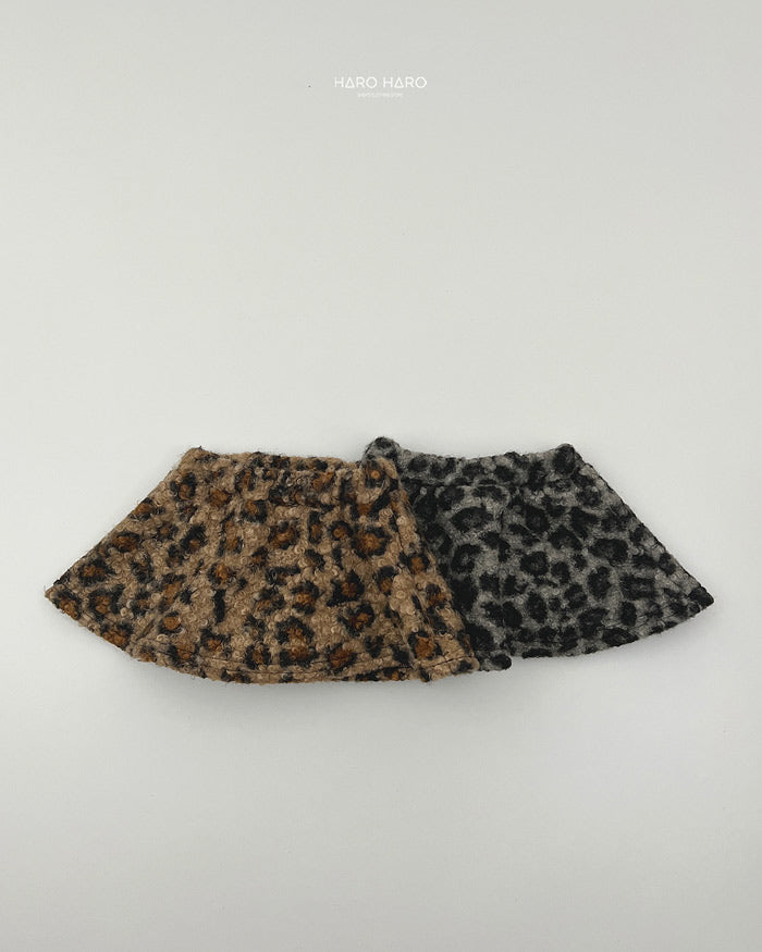 Fuzzy Leopard Skirt-HAROHARO-43