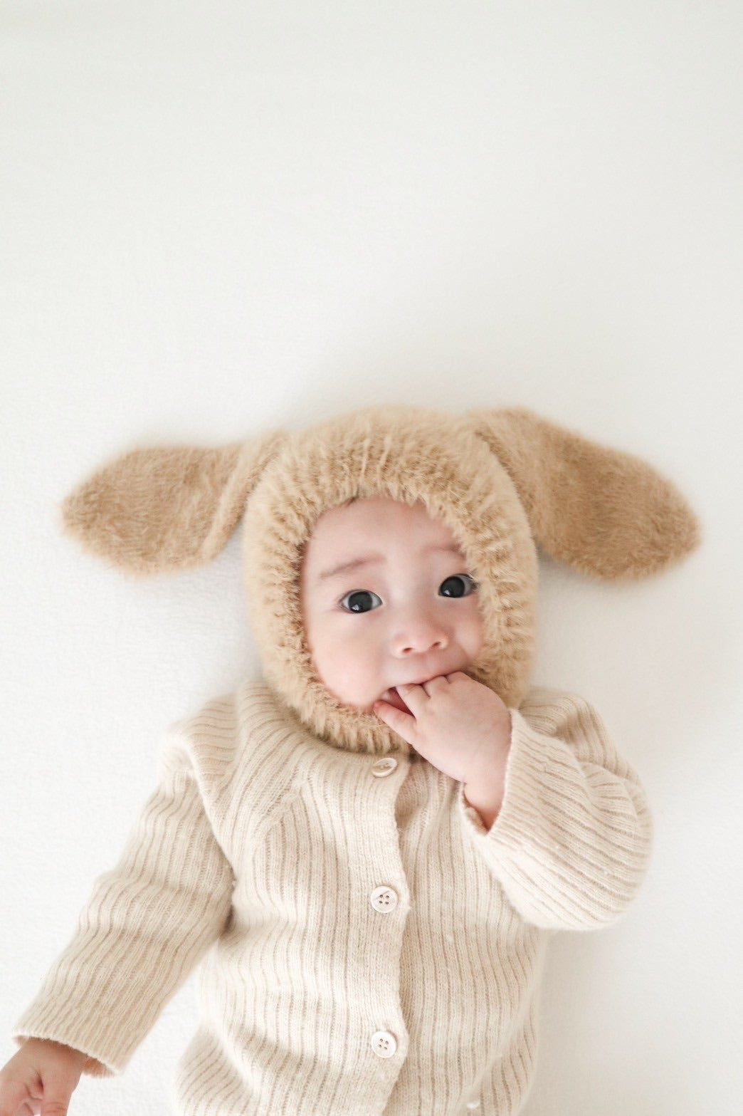 rabbit fluffy bonnet / mun kodomofuku