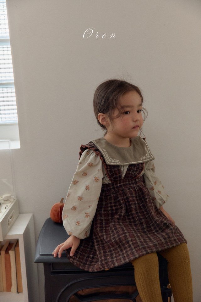 Nanette Embroidered Collar Blouse - OREN-13