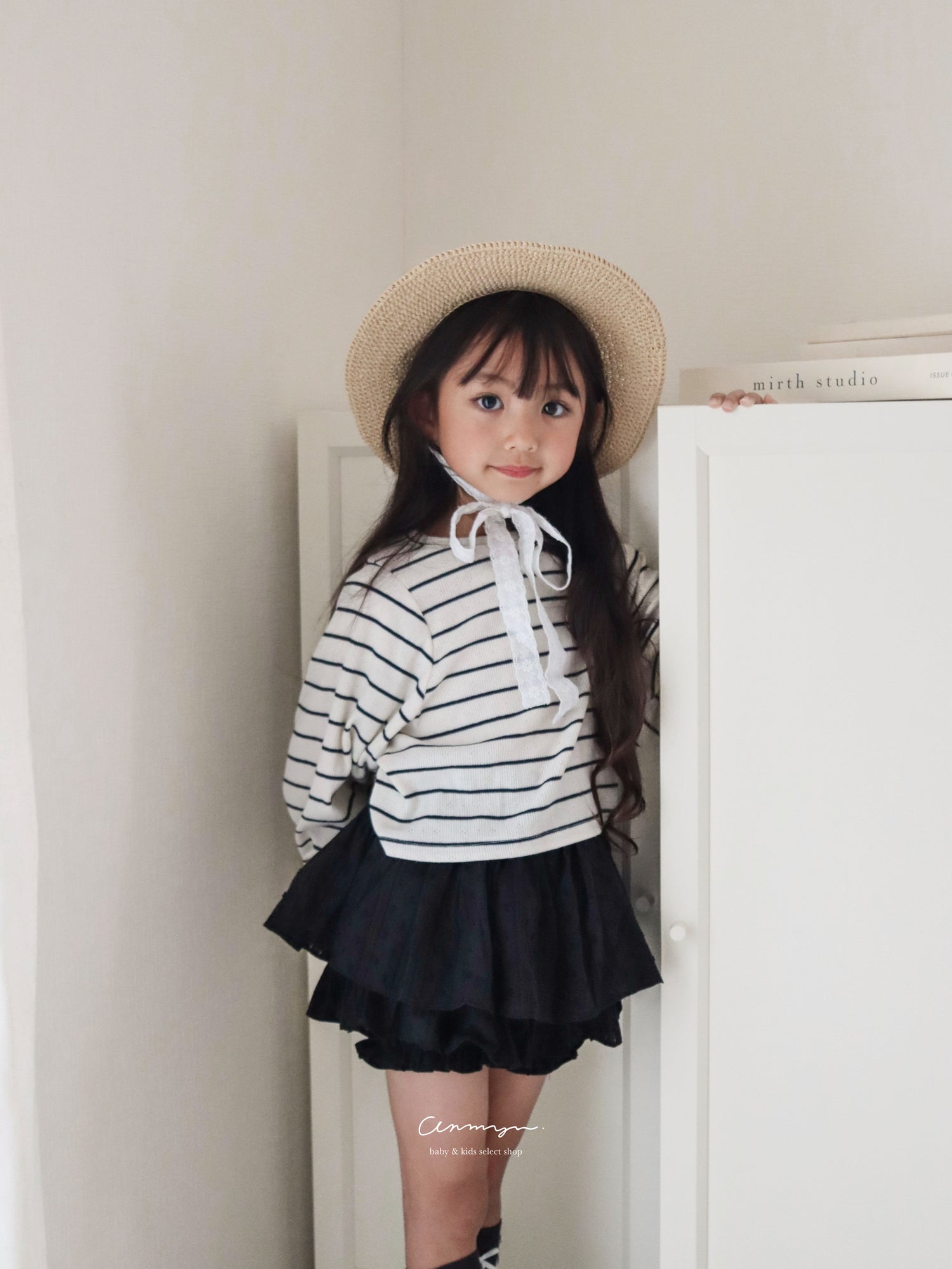 ｜即納｜With stripe tee - BANANAJ