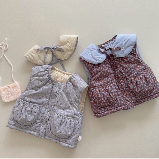 Flora Reversible Padding Vest - my daughter - 5