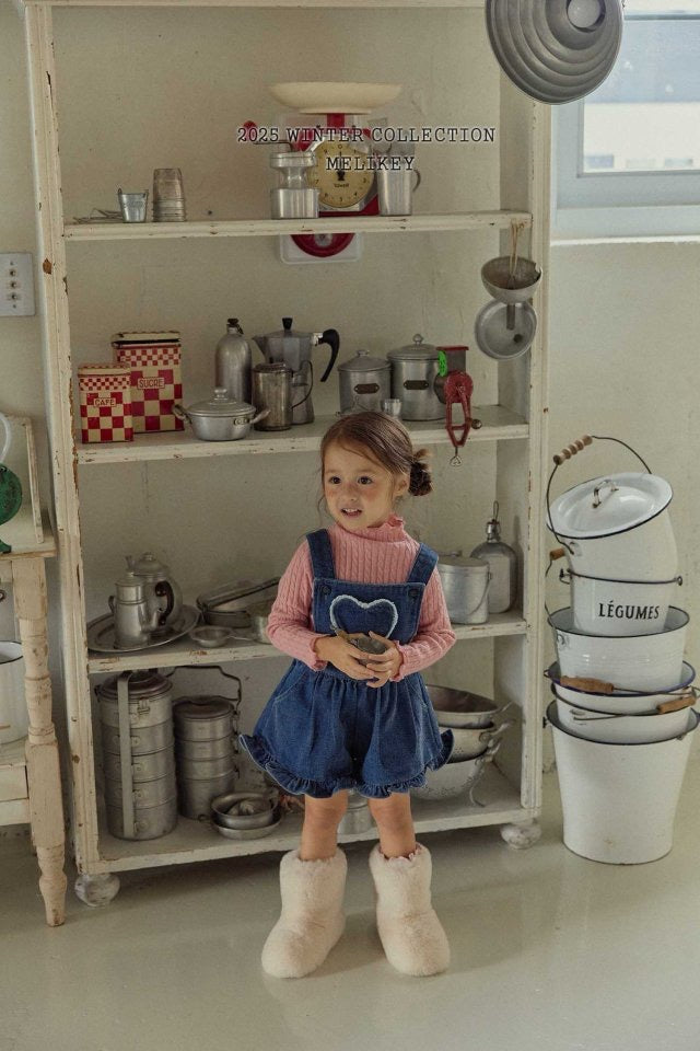 velvet denim frill suspenders-Melikey-19