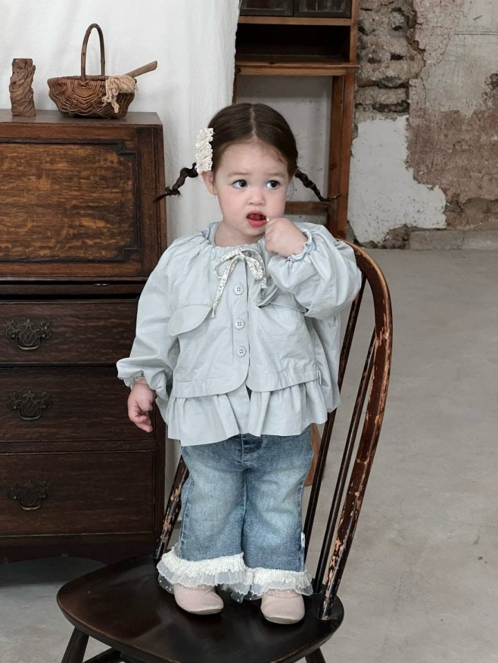 baby bebe frill denim pants -mydaughter-39