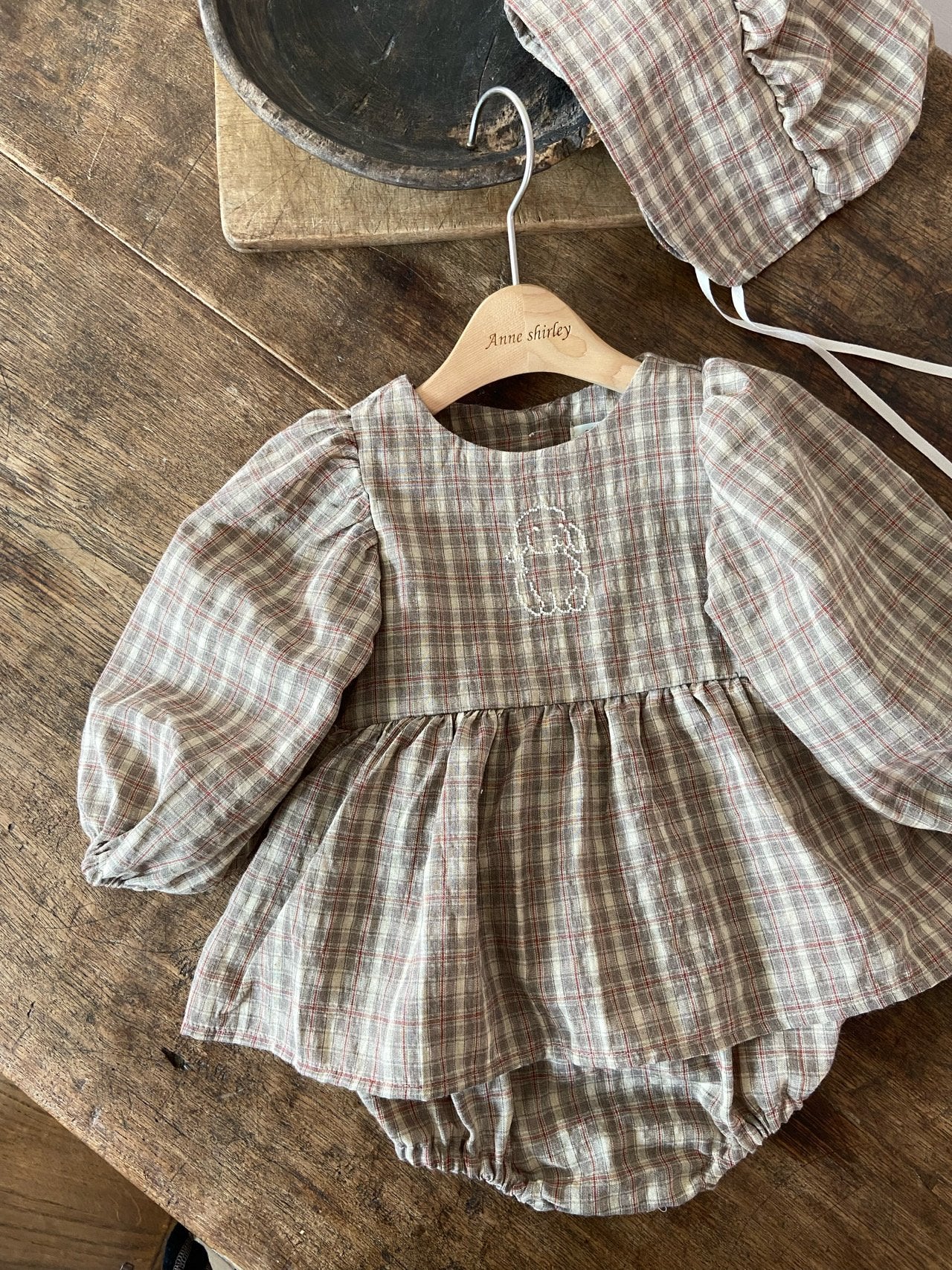 【SALE】Magenta suit (bonnet set)-anneshirley